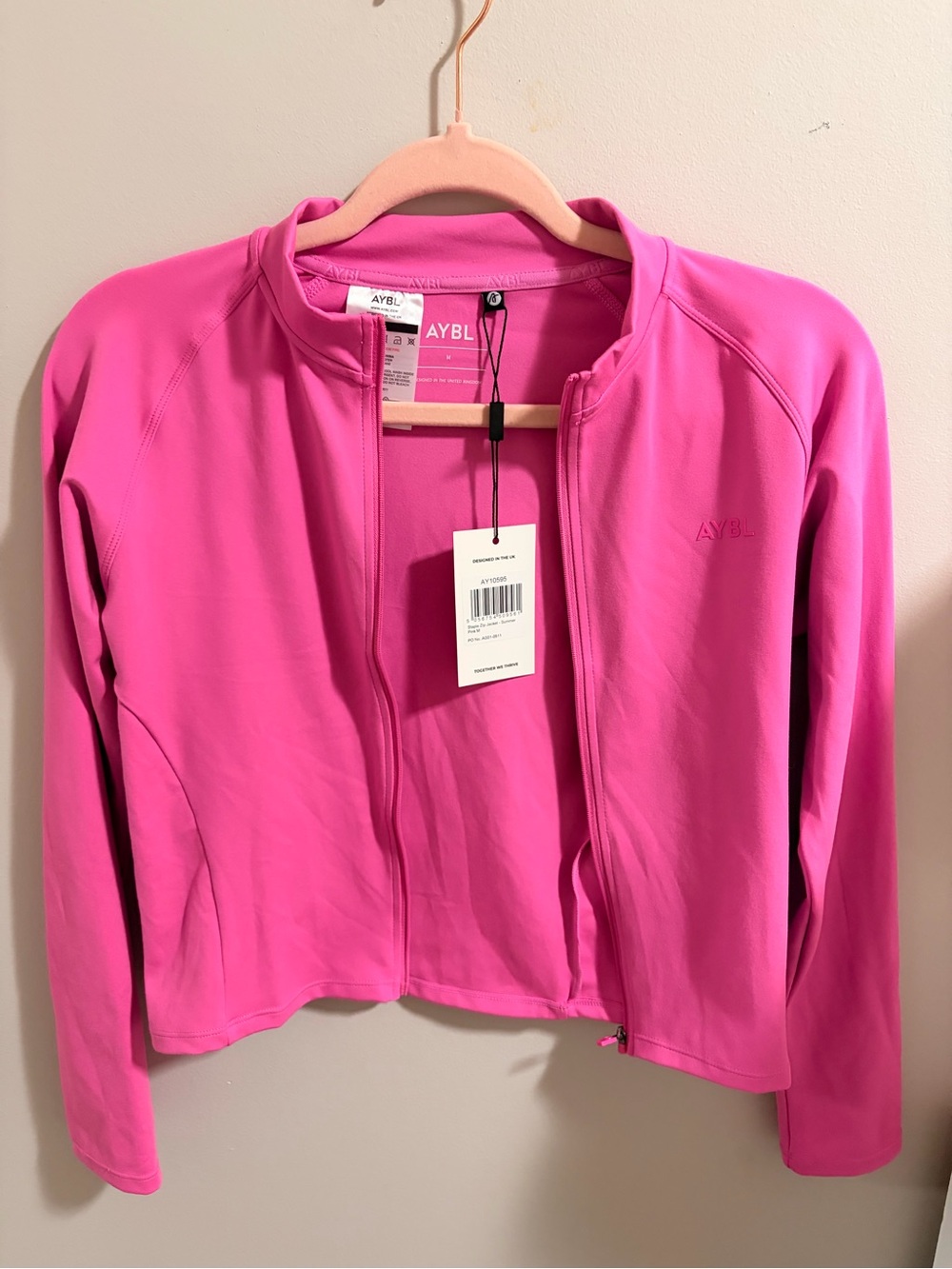 AYBL Hot Pink Lightweight Zip Jacket